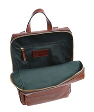 THE BRIDGE IOLANDA Rucksack mit Vordertasche, aus Leder BRAUN - Damentaschen - 4