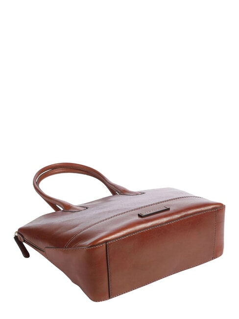 IOLANDA Leder-Schultertasche BRAUN - Damentaschen