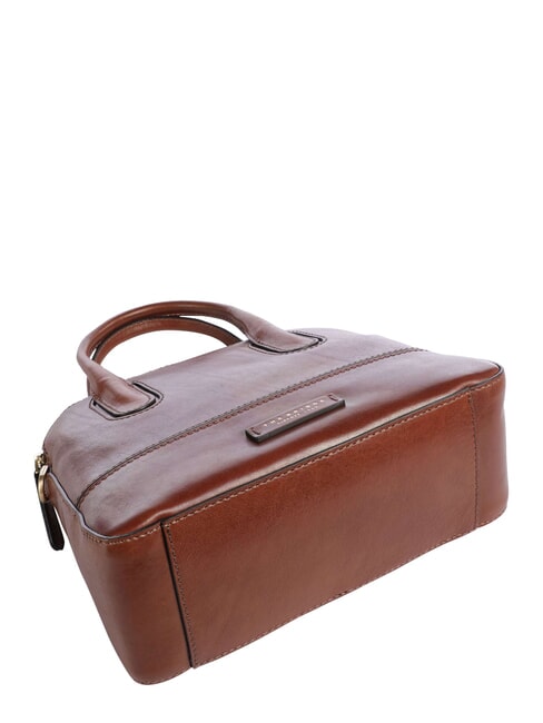 IOLANDA Handtasche mit Schulterriemen aus Leder BRAUN - Damentaschen