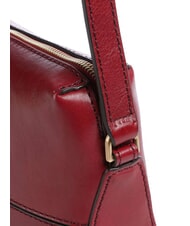 THE BRIDGE IOLANDA Kleine Schultertasche aus Leder Johannisbeere / Gold - Damentaschen - 3