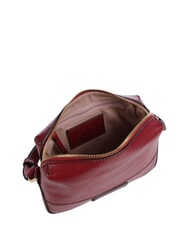 THE BRIDGE IOLANDA Kleine Schultertasche aus Leder Johannisbeere / Gold - Damentaschen - 4