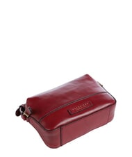 THE BRIDGE IOLANDA Kleine Schultertasche aus Leder Johannisbeere / Gold - Damentaschen - 5