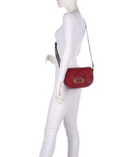 THE BRIDGE ILARIA Umh&auml;ngetasche aus Leder Johannisbeere / Gold - Damentaschen - 6