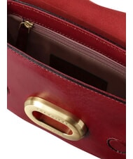 THE BRIDGE ILARIA Mini-Umh&auml;ngetasche aus Leder Johannisbeere / Gold - Damentaschen - 5