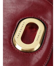 THE BRIDGE ILARIA Mini-Umh&auml;ngetasche aus Leder Johannisbeere / Gold - Damentaschen - 6