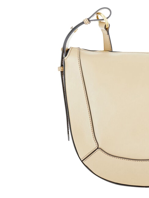 FEDORA Umh&auml;ngetasche aus Leder mit Klappe Butter abb. Gold - Damentaschen