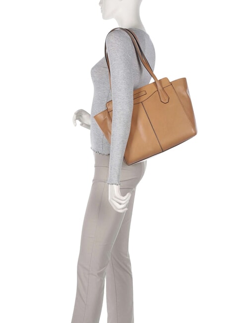 GLORIA  Einkaufstasche aus Leder Marzipan, Abk. Gold - Damentaschen