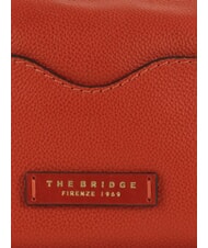 THE BRIDGE GEMMA  Kosmetiktasche aus Leder gebranntes Orange abb. Gold - Beauty-Case - 5