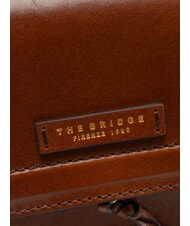 THE BRIDGE ELBA Ledertasche mit Schulterklappe BRAUN - Damentaschen - 3