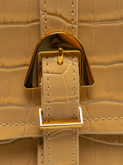 MAGALU CROCO SHINY SOFT Handtasche mit Schulterriemen frisches Beige - Damentaschen