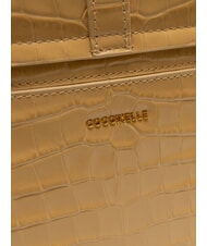 COCCINELLE MAGALU CROCO SHINY SOFT Handtasche mit Schulterriemen frisches Beige - Damentaschen - 5