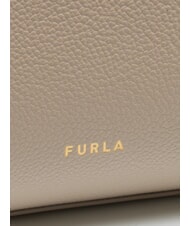FURLA DEBBY Schultertasche, Leder Leinen - Damentaschen - 3