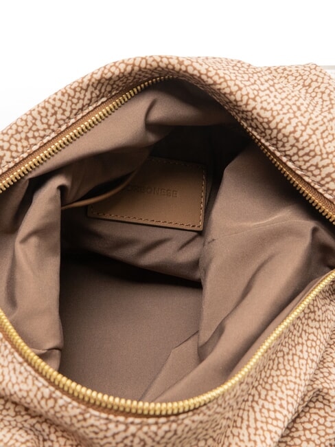 PRIVE Vertikale Schultertasche beiger Meer - Damentaschen