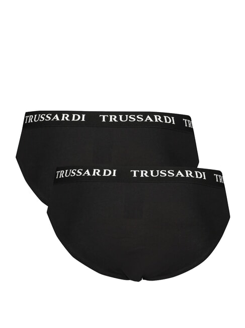 BRANDED ELASTIC Packung mit 2 Slips Schwarz - Herrenslip