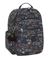 KIPLING SEOUL COLLEGE BTS 15-Zoll-Laptop-Rucksack Neon-Skateboard - Rucks&auml;cke f&uuml;r Schule &amp; Freizeit - 7