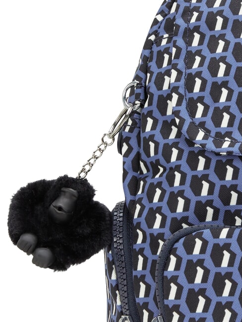 CITY ZIP S Rucksack mit mehreren F&auml;chern 3D K Blau - Damentaschen