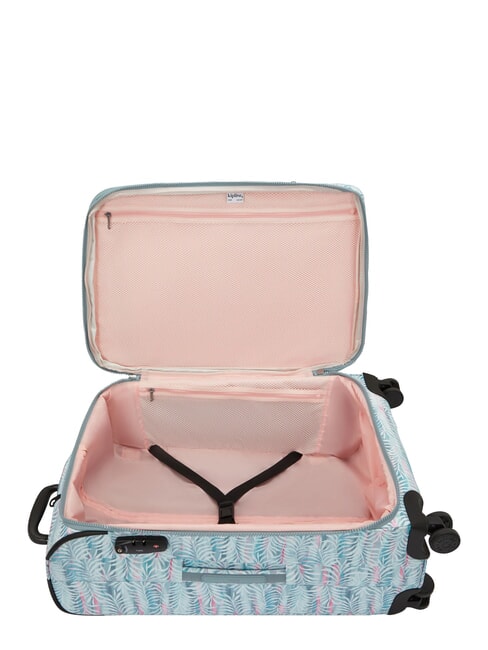 NEW YOURI SPIN M Mittelgro&szlig;er erweiterbarer Trolley Palmenbl&auml;tter - Halbharte Trolleys