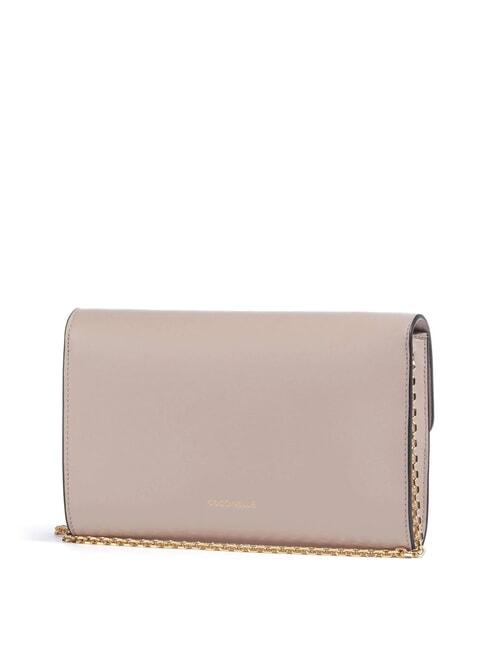 CAMPIONARIO - MAGIE 2NITE Clutch aus Leder mit Ketten-Schulterriemen Rosetten - Damentaschen