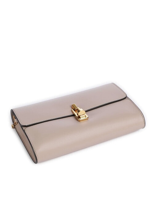 CAMPIONARIO - MAGIE 2NITE Clutch aus Leder mit Ketten-Schulterriemen Rosetten - Damentaschen