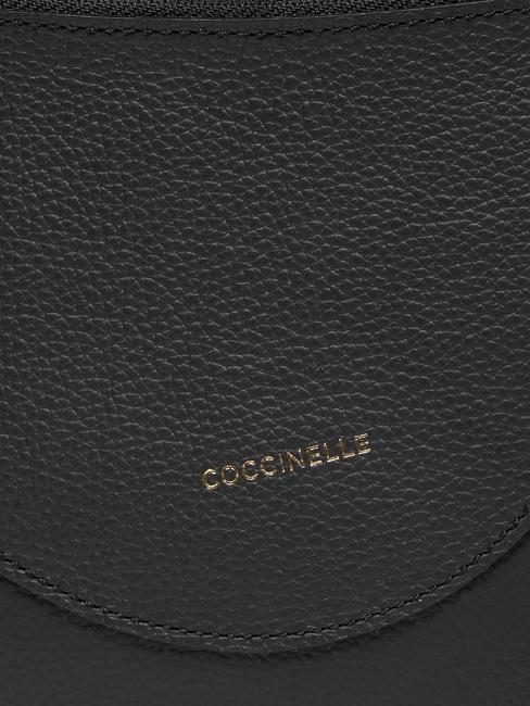 CAMPIONARIO - SNUGGIE  Umh&auml;ngetasche aus Leder noir/cuir - Damentaschen