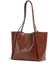 THE BRIDGE ICONS Leder-Shopper-Tasche mit Clutch BRAUN - Damentaschen - 2