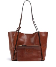 THE BRIDGE ICONS Leder-Shopper-Tasche mit Clutch BRAUN - Damentaschen - 3