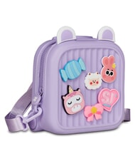 SJGANG GIRLY PINS Mini-Rucksack mit abnehmbaren Anstecknadeln Englischer Lavendel - Rucks&auml;cke f&uuml;r Schule &amp; Freizeit - 2
