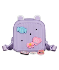 SJGANG GIRLY PINS Mini-Rucksack mit abnehmbaren Anstecknadeln Englischer Lavendel - Rucks&auml;cke f&uuml;r Schule &amp; Freizeit - 3