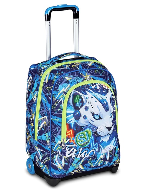CUCCIOLI 2-r&auml;driger Trolley-Rucksack, fest montiert KIEFERNNADEL - Rucks&auml;cke mit Trolleyfunktion