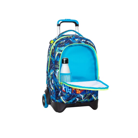 CUCCIOLI 2-r&auml;driger Trolley-Rucksack, fest montiert KIEFERNNADEL - Rucks&auml;cke mit Trolleyfunktion