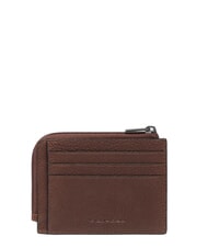 PIQUADRO CRONUS Leder-Kartenhalter BRAUN - Brieftaschen Herren - 3