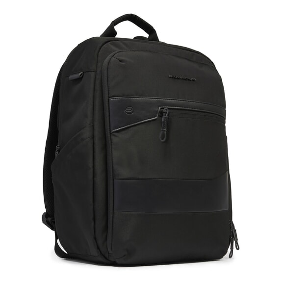 COLLEZIONE SMART BUSINESS 15,6-Zoll-Laptop-Rucksack aus Stoff Schwarz - PC-Rucks&auml;cke