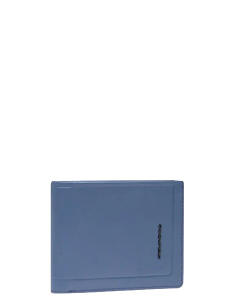 ATLAS Flaches Leder-Kartenetui und M&uuml;nzfach Avio - Brieftaschen Herren