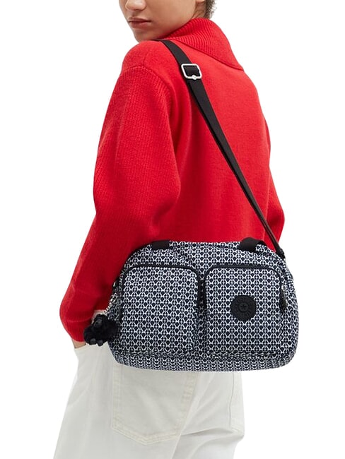 COOL DEFEA Schultertasche mit Schultergurt Signatur-Druck - Damentaschen