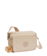 KIPLING ABANU M Schultertasche glitzerndes Beige - Damentaschen - 3