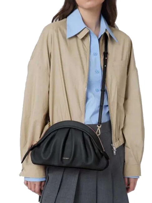 CAMPIONARIO - CHEEK SMOOTH  Umh&auml;ngetasche aus Leder Schwarz - Damentaschen