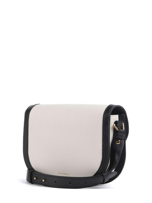 CAMPIONARIO - DEW BICOLOR Mini-Schultertasche aus Leder wei&szlig;/schwarz - Damentaschen