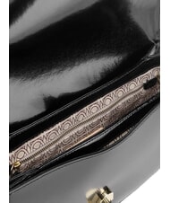 COCCINELLE CAMPIONARIO - DEW SHINY CALF Schultertasche aus geb&uuml;rstetem Leder Schwarz - Damentaschen - 4