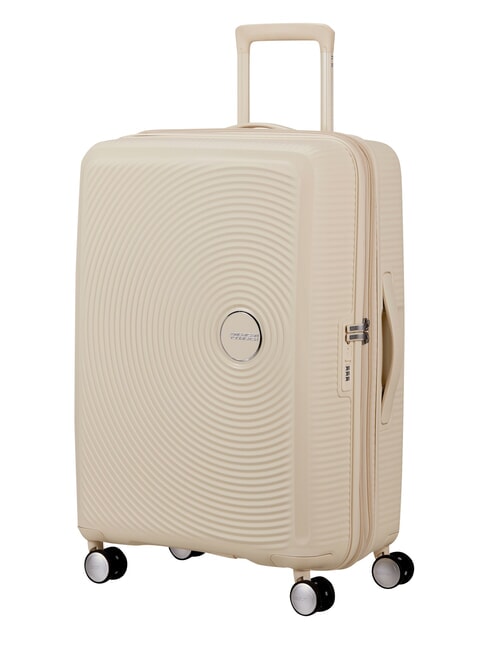 SOUNDBOX SPINNER Mittlerer Trolley, erweiterbar Kokosnusssand - Harte Trolleys