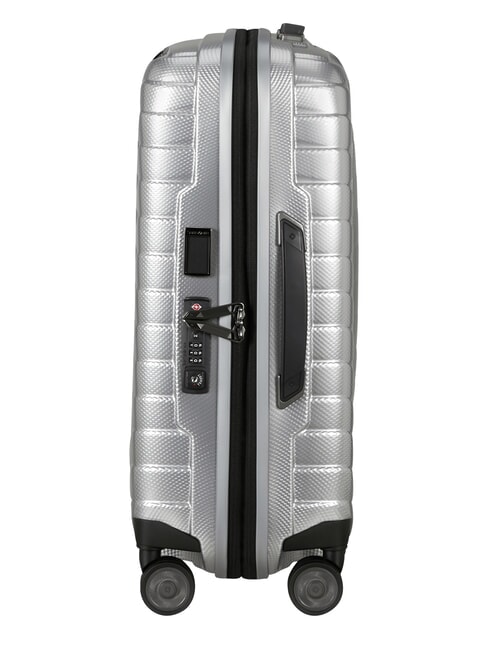 PROXIS Erweiterbarer Handgep&auml;ckwagen SILBER - Handgep&auml;ck