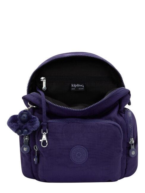 CITY ZIP MINI Kleiner Rucksack mit Klappe Dunkelblau - Damentaschen