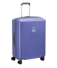 BENETTON By DELSEY UCB HARD Set mit 3 Trolleys: Kabinenwagen + mittelgro&szlig; + gro&szlig; Violett - Trolleyset - 4
