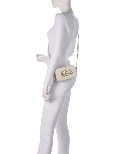 LOVELY LOVE Mini-Koffertasche mit Schultergurt Elfenbein - Damentaschen