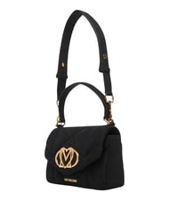 LOVE MOSCHINO EMBOSSED Mini-Handtasche mit Schulterriemen Schwarz - Damentaschen - 4