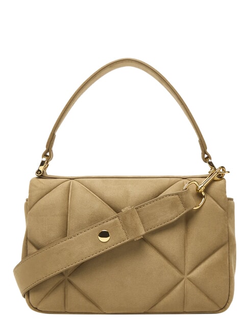 EMBOSSED Mini-Handtasche mit Schulterriemen Sand - Damentaschen