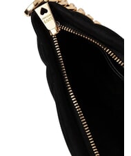 LOVE MOSCHINO EMBOSSED Clutch mit Kette Schwarz - Damentaschen - 4