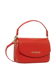 LOVE MOSCHINO CHUNKY TAB Tasche mit &Uuml;berschlag und Schultergurt ROT - Damentaschen - 4