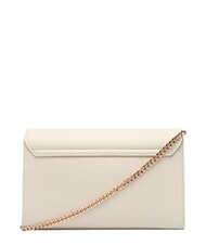 LOVE MOSCHINO SMART DAILY Clutch mit Metall-Schultergurt Elfenbein - Damentaschen - 4