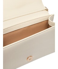 LOVE MOSCHINO SMART DAILY Clutch mit Metall-Schultergurt Elfenbein - Damentaschen - 6