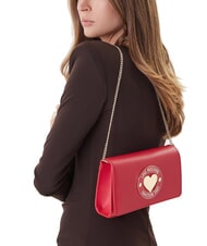 LOVE MOSCHINO SMART DAILY Clutch mit Metall-Schultergurt ROT - Damentaschen - 2
